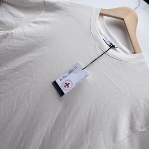 NEW Mida Undici Tee Men's XL Slub Cotton Italy Off White